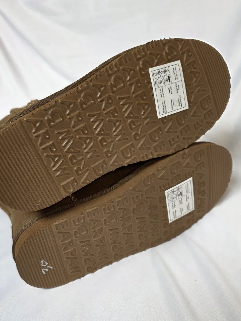 Bearpaw Youth Eliza Chestnut Boots Size 4